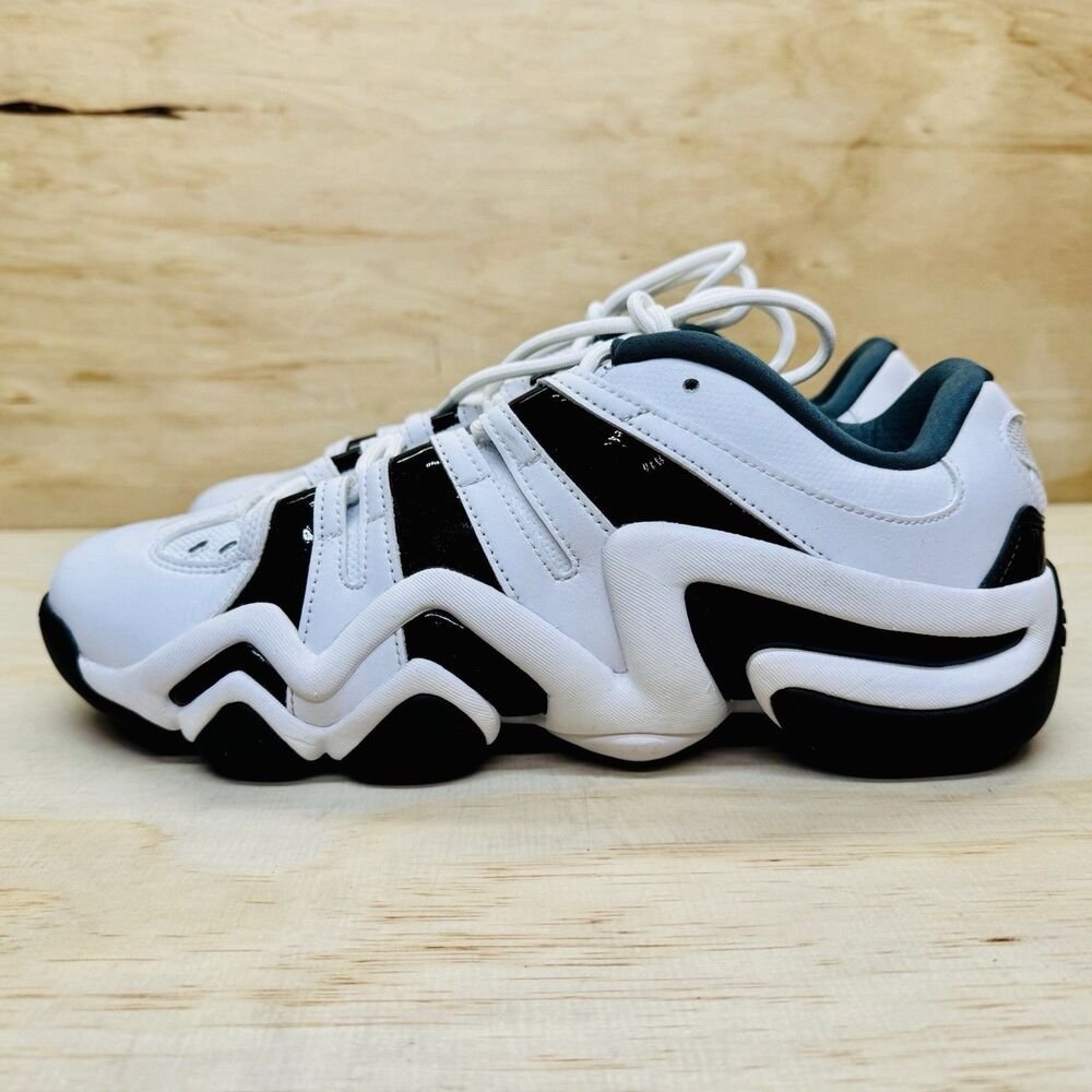 NEW adidas Crazy 8 Low White Black Retro Mens IG2032 sz 12 Basketball Shoes
